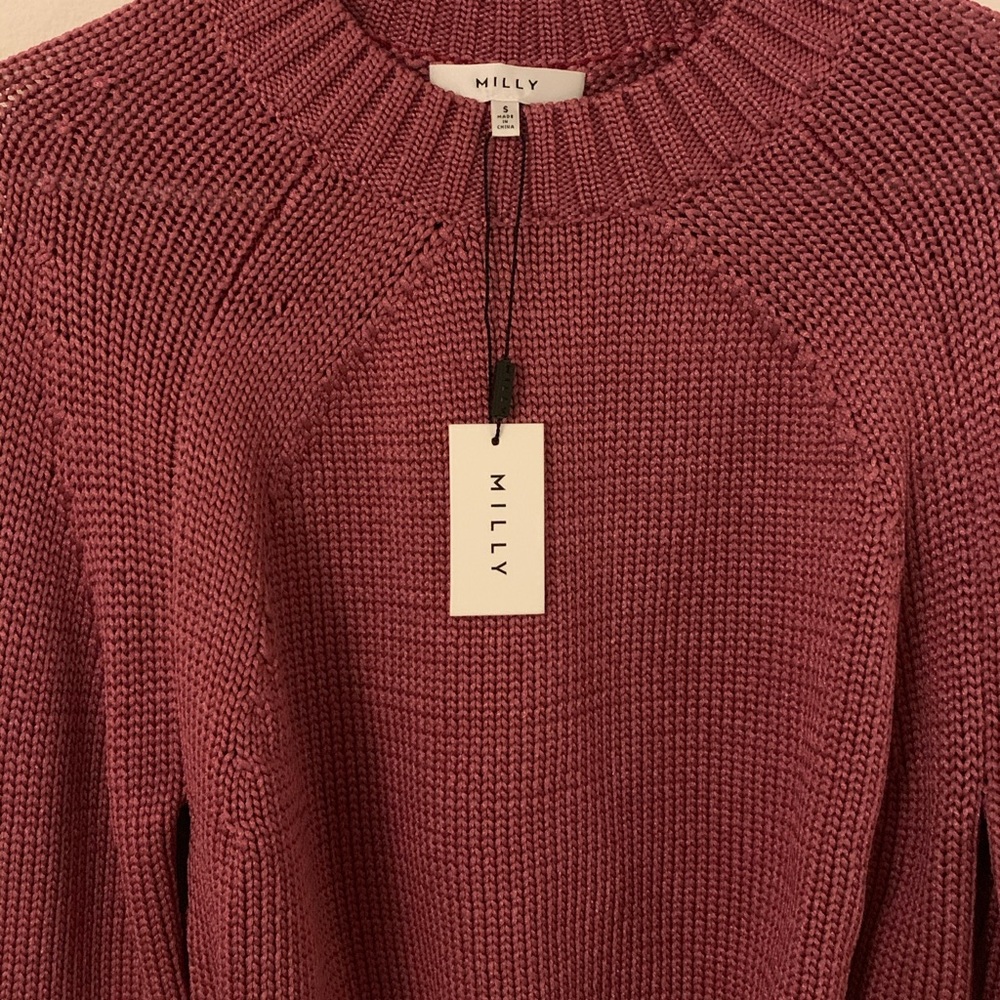 NWT MILLY “Italian Fisherman” Knit Sweater - Picture 2 of 5